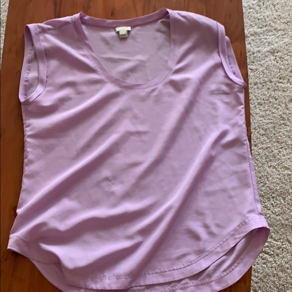 J Crew lavender blouse Sz 8